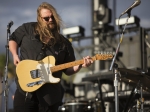 Chris Stapleton performs on the Toyota Mane Stage at the Stagecoach Festival on 30 April 2016.
