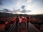 Dustin Lynch performs on the Toyota Mane Stage at the Stagecoach Festival on 1 May 2016.