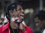 Joey Bada$$ performs on the Coachella Stage at the Coachella Valley Music and Arts Festival, in Indio, CA on 15 April 2016.