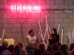 Poet Morgan Parker and Carrie Brownstein at GIRLSCHOOL at the Bootleg Theater, Feb. 2, 2018. Photo by Samantha Saturday