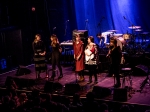 Becky Stark and the Chapin Sisters at We Rock With Standing Rock benefit at the Fonda Theatre. Dec 20, 2016. Photo by Annie Lesser