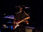 Moses Sumney at We Rock With Standing Rock benefit at the Fonda Theatre. Dec 20, 2016. Photo by Annie Lesser