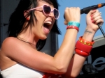 Katy Perry performs at the Warped Tour 2008