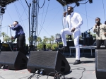 Young Fathers at Coachella, in Indio, CA, USA, on 17 April, 2016.