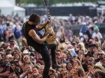 A Thousand Horses performs on the Toyota Mane Stage at the Stagecoach Festival on 1 May 2016.