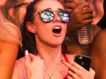 Fans in the Sahara tent at Coachella, in Indio, CA, USA, on 15 April, 2016.