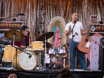 Jonathan Richman with Tommy Larkin on drums at Beach Goth 7 at L.A. State Historic Park, Aug. 5, 2018. Photo by Samuel C. Ware