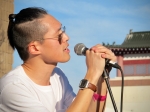 ZHAO at Chinese New Year Festival in Chinatown L.A., Feb. 17, 2018. Photo by Kevin Bronson