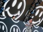 Giraffage (left) with special guest Michelle Zauner of Japanese Breakfast (right) at Coachella, April 22, 2018. Photo courtesy of Coachella.