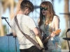 INDIO, CA - APRIL 19: Guitarist Blake Sennett and singer Jenny Lewis of Rilo Kiley reunite for a surprise appearance onstage during day 2 of the Coachella Music Festival at The Empire Polo Club on April 19, 2015 in Indio, California. (Photo by Scott Dudelson/FilmMagic) *** Local Caption *** Blake Sennett;Jenny Lewis