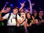 Fans during the Vince Staples performance in the Sahara tent at Coachella, in Indio, CA, USA, on 16 April, 2016.