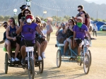 Camping at Coachella in Indio, CA, USA, on 16 April, 2016.