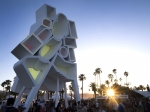 Tower of Twelve Stories art at Coachella, in Indio, CA, USA, on 16 April, 2016.