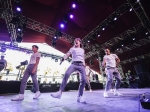 Christine and the Queens performs on the Gobi Stage at the 2016 Coachella Valley Music and Arts Festival.