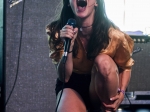 Meg Myers performs on the Gobi Stage at the Coachella Valley Music and Arts Festival on 17 April 2016.