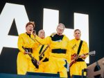 Devo at Cruel World Festival, May 14, 2022, at Brookside at the Rose Bowl, Pasadena. Photo by Pooneh Ghana, courtesy of Goldenvoice