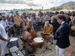 Yonotan Gat and the Eastern Medicine Singers at Desert Daze at Moreno Beach at Lake Perris, Oct. 12, 2018. Photo by Samuel C. Ware