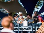 Lee Reynolds at Desert Hearts festival, April 28-May 2, 2022, at Lake Perris. Photo by Leonard Donjuan