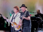 Paul McCartney and Neil Young at Desert Trip at the Empire Polo Club in Indio, Oct. 8, 2016. Photo by Bronson