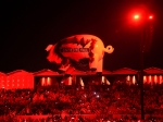 Pig floats over the crowd during Roger Waters' performance at Desert Trip at Empire Polo Club. (Photo by Kevin Mazur/Getty Images for Desert Trip)