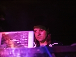 DJ Windows 98 (Win Butler) at the Echo, Aug. 4, 2015. Photo by Carl Pocket