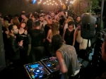 Crowd on the Echoplex patio at Echo Park Rising, Aug. 18, 2017. Photo by Kevin Bronson