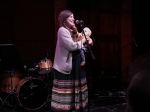 Becky Stark at the "Unsung Heroes" salute to Eleni Mandell at the Bootleg Theater, Jan. 25, 2017. Photo by Steve Hochman