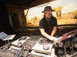 Anthony Valadez at First Fridays at the Natural History Museum, Feb. 5, 2016 (Photo by Carl Pocket)