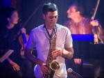 Joey Dosik and his ensemble at the Troubadour, Aug 24, 2018> Photo by Jessica Hanley