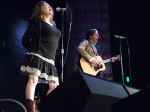 John and Exene at The Regent, Sept. 15, 2016. Photo by Carl Pocket