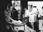 Aaron Byrd DJs at the Natural History Museum, March 4, 2016. Photo by Michelle Shiers