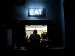 Food window at the Moroccan Lounge in downtown L.A. (Photo by Kevin Bronson)