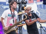 Las Cafeteras at Music Tastes Good in downtown Long Beach. Photo by Samantha Saturday